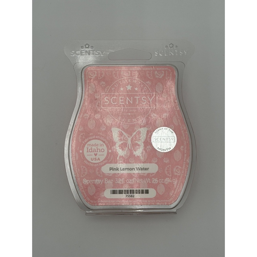 Scentsy Wax Bar Pink Lemon Water Scent (3.2 fl. oz.) Retired NEW